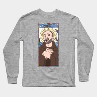 Manu Ginobili Stained Glass Long Sleeve T-Shirt